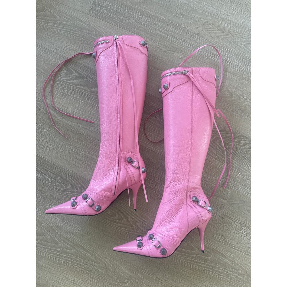 BALENCIAGA CAGOLE BOOTS IN PEACH SIZE IT41 - Picture 4 of 8